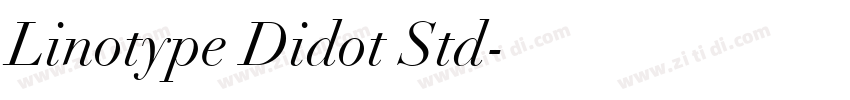 Linotype Didot Std字体转换